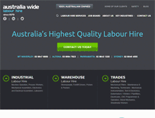 Tablet Screenshot of labourhireaustraliawide.com.au